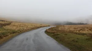 优美的公路风景图片_8