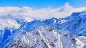 瑞士铁力士山优美雪景图片_2