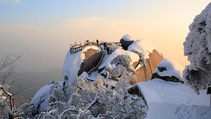 安徽天柱山雪景图片_4
