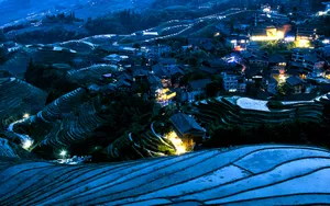 广西龙脊梯田风景图片_4