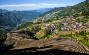 广西龙脊梯田风景图片_8