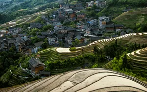 广西龙脊梯田风景图片_10