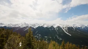 雄伟壮观的雪山图片_3