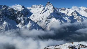 唯美雪山图片_3