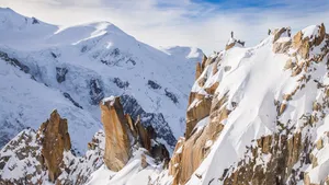 唯美雪山图片_5