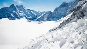 唯美雪山图片_7