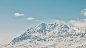 唯美雪山图片_9