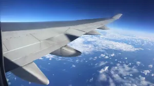 飞机上拍摄高空云层图片_5