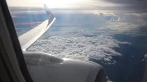 飞机上拍摄高空云层图片_9