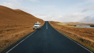 高清荒原公路图片壁纸_8