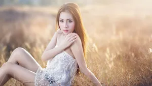 高清户外亚洲美女图_10