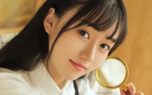 甜美校园文艺美女图片_5