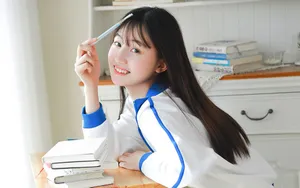 穿校服的学生妹壁纸图片_2