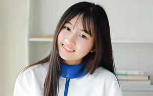 穿校服的学生妹壁纸图片_3