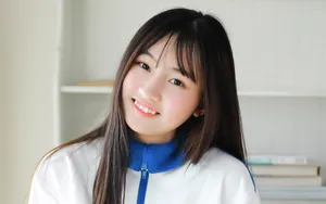 穿校服的学生妹壁纸图片_7