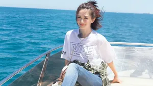 谢娜海边度假图片_4