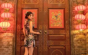 性感妩媚的旗袍美女图片壁纸_7