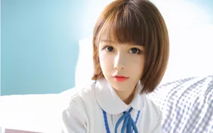 清纯白净学生妹图片_2