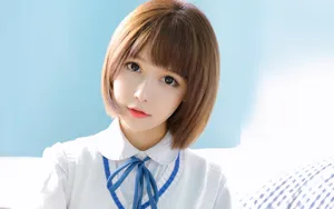 清纯白净学生妹图片_13