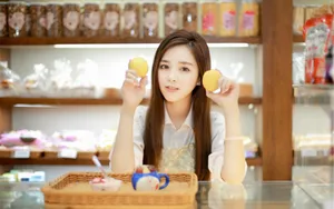 清纯养眼美女桌面壁纸_3