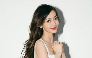 angelababy性感白色连衣裙图片_2