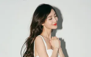 angelababy性感白色连衣裙图片_6