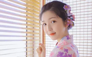 日本和服花姑娘美女图片_2