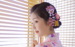 日本和服花姑娘美女图片_14
