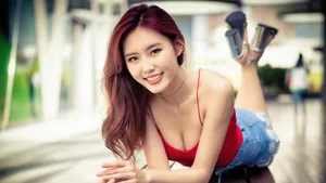 清新养眼治愈系少女图片壁纸_5