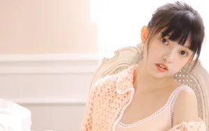 甜美粉嘟嘟的小美女图片_7