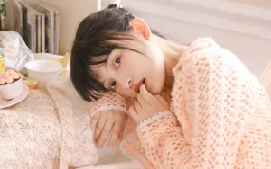 甜美粉嘟嘟的小美女图片_9