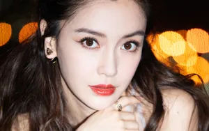 angelababy肉色纱裙性感写真图片_7