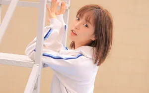 体育运行服美女写真图片_6