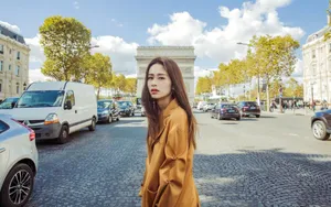 美女颖儿街拍图片_5