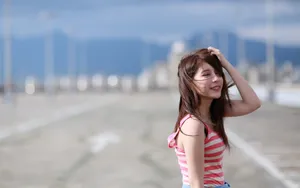 清纯养眼美女图片壁纸_8
