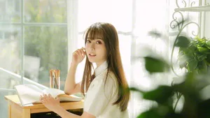 美女学生妹清纯写真图片