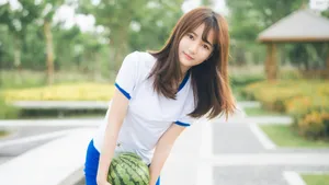 甜美少女写真图片_4