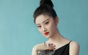 美女景甜吊带裙写真图片壁纸_4