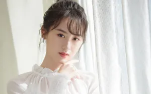 袁冰妍白纱裙写真图片壁纸_4
