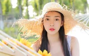 美女野外野餐图片壁纸_9
