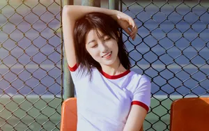 甜美活力网球美女少女图片_9