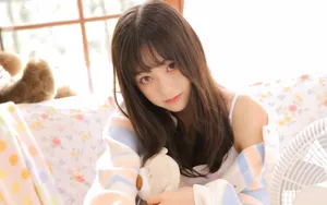 甜美大眼萌妹美女图片_4