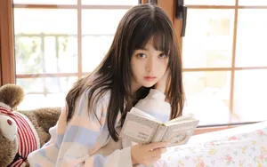 甜美大眼萌妹美女图片_8