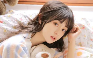 甜美大眼萌妹美女图片_9