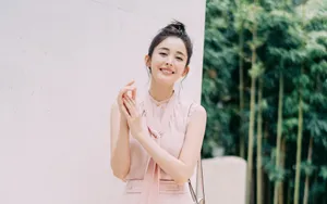 古力娜扎粉色礼服写真图片_5
