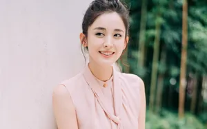古力娜扎粉色礼服写真图片_6