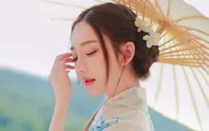 日本和服美女头像图片_3
