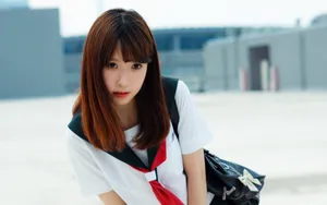 可爱甜美学生妹制服图片_6