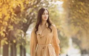 唐嫣户外写真图片壁纸