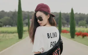 倪妮性感户外摄影写真图片_2